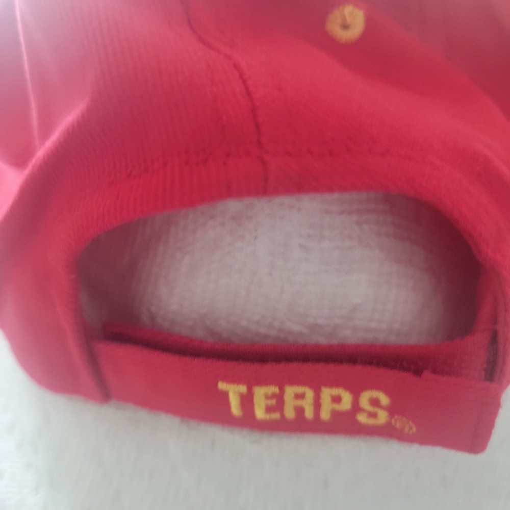 Red Baseball Cap with Gold Terrapins Logo - Picture 6 of 8